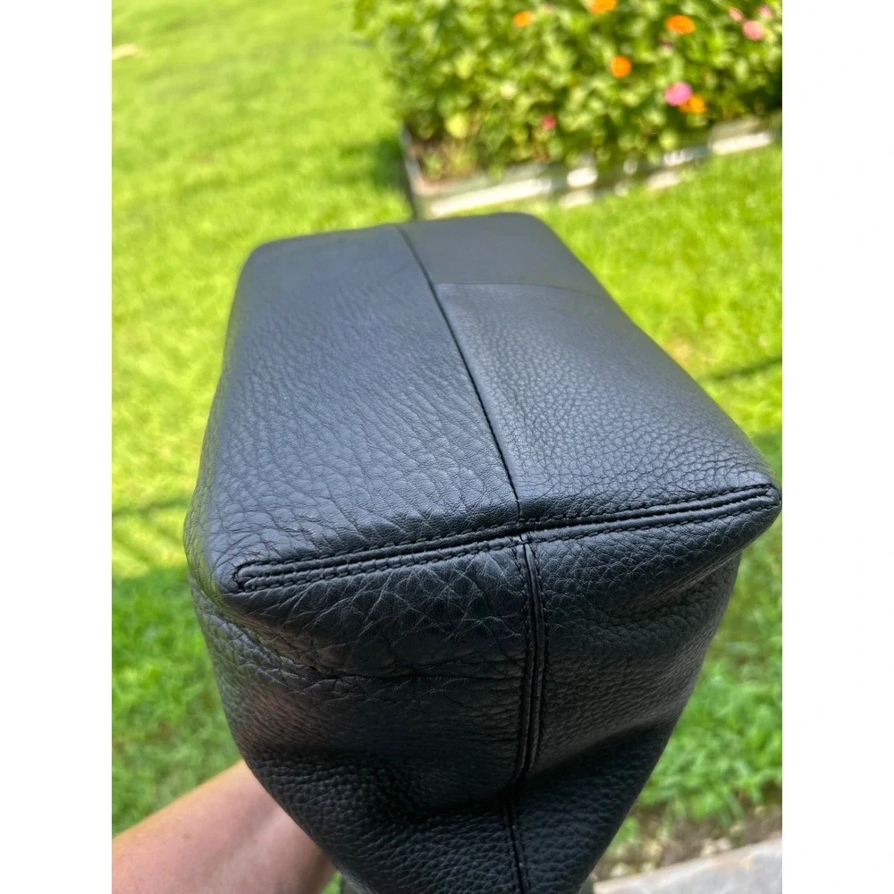 Kate Spade Grey Street Cooper Bucket Bag Black Pebbled Leather Crossbody